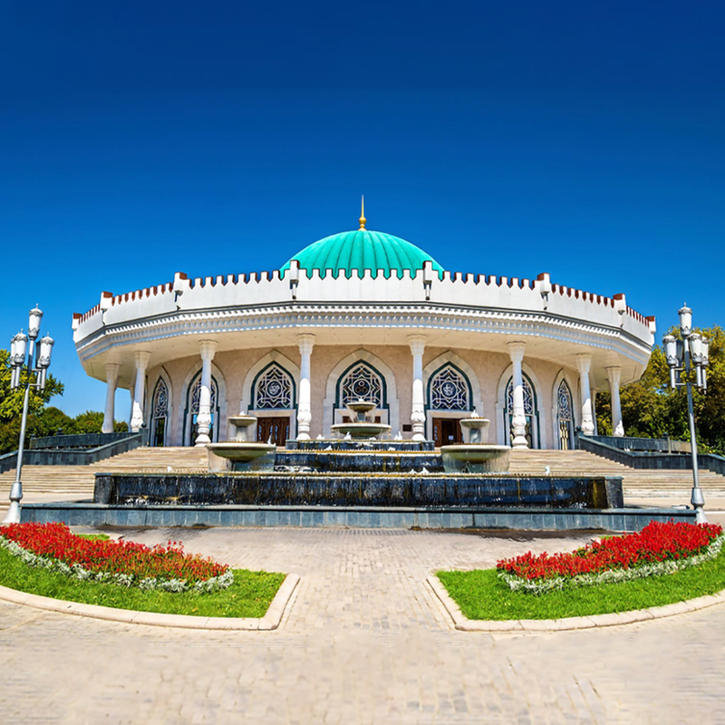 amir temur museum in tashkent. amir temur square