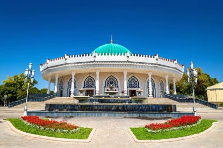 amir temur museum in tashkent. amir temur square