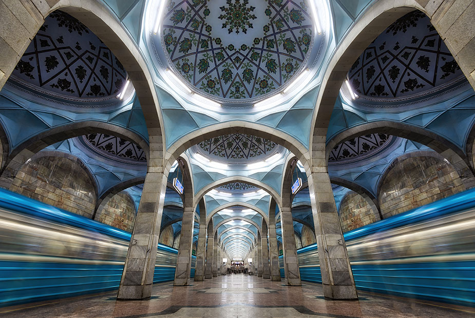 Metro. subway station in tashkent uzbekistan central asia